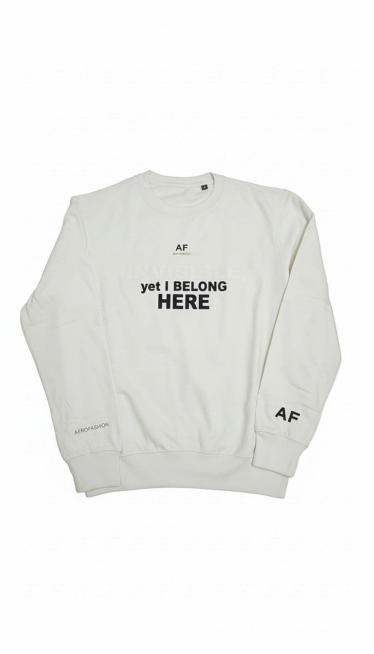 Premium White  Afro Fashion Association Sweatshirt
